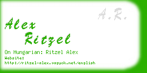 alex ritzel business card